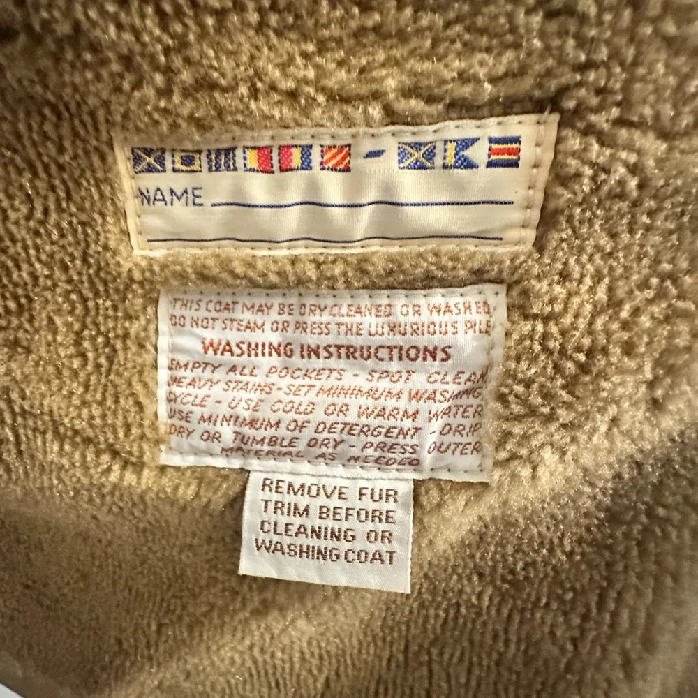 Mighty Mac Coat Jacket Fleece Lined Overcoat with zipped Hood Tan USA Made